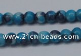 CTG454 15.5 inches 3mm round tiny dyed rain flower stone beads