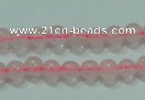 CTG49 15.5 inches 2mm round tiny rose quartz beads wholesale