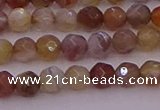 CTG514 15.5 inches 4mm faceted round tiny botswana agate beads