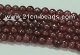 CTG53 15.5 inches 2mm round grade AA tiny garnet beads wholesale