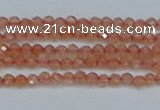 CTG609 15.5 inches 2mm faceted round golden sunstone beads