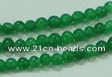 CTG61 15.5 inches 2mm round tiny dyed white jade beads wholesale