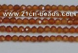 CTG615 15.5 inches 2mm faceted round orange garnet beads