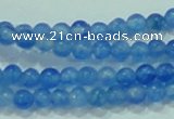 CTG62 15.5 inches 2mm round tiny dyed white jade beads wholesale