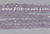 CTG621 15.5 inches 2mm faceted round lavender amethyst beads