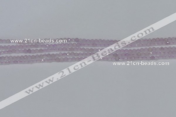 CTG621 15.5 inches 2mm faceted round lavender amethyst beads