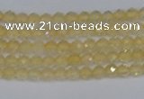 CTG623 15.5 inches 2mm faceted round citrine gemstone beads