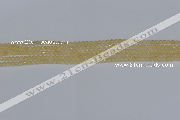 CTG623 15.5 inches 2mm faceted round citrine gemstone beads