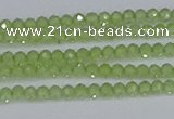 CTG629 15.5 inches 2mm faceted round peridot gemstone beads