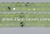 CTG632 15.5 inches 3mm faceted round prehnite gemstone beads