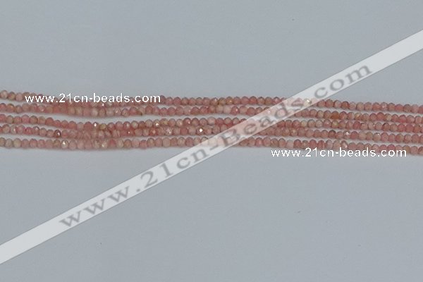 CTG653 15.5 inches 2mm faceted round Argentina rhodochrosite beads