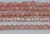 CTG654 15.5 inches 3mm faceted round Argentina rhodochrosite beads