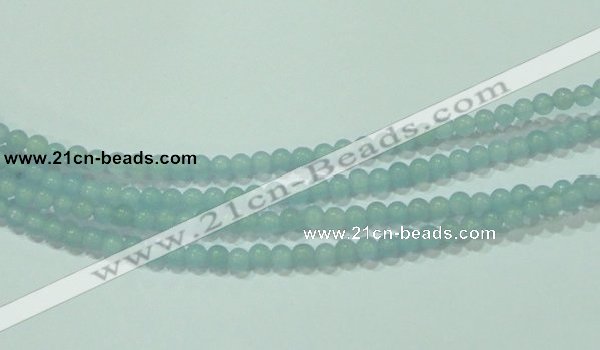 CTG66 15.5 inches 3mm round tiny dyed white jade beads wholesale