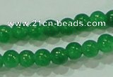 CTG69 15.5 inches 3mm round tiny dyed white jade beads wholesale