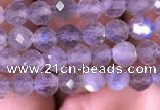 CTG703 15.5 inches 5mm faceted round tiny labradorite beads