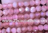 CTG716 15.5 inches 3mm faceted round tiny rhodochrosite beads