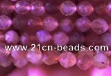 CTG722 15.5 inches 3mm faceted round tiny golden sunstone beads