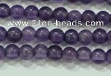 CTG73 15.5 inches 3mm round grade A tiny amethyst beads wholesale