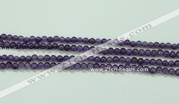 CTG73 15.5 inches 3mm round grade A tiny amethyst beads wholesale