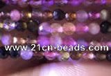 CTG730 15.5 inches 3mm faceted round tiny tourmaline beads