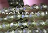 CTG745 15.5 inches 4mm faceted round tiny prehnite beads