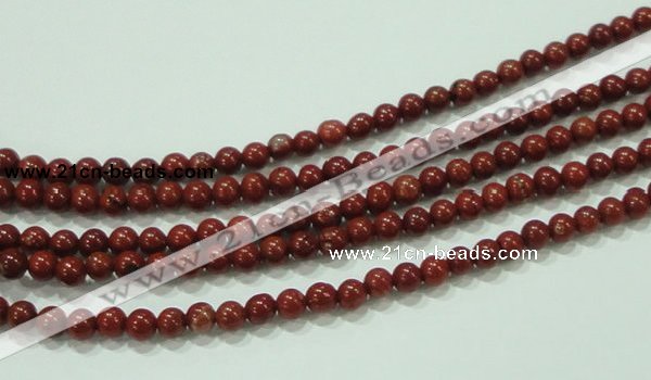 CTG75 15.5 inches 3mm round tiny red brick beads wholesale