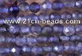 CTG753 15.5 inches 2mm faceted round tiny iolite gemstone beads