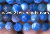 CTG762 15.5 inches 5mm faceted round tiny apatite gemstone beads