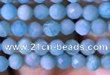 CTG766 15.5 inches 4mm faceted round tiny amazonite gemstone beads