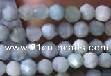 CTG769 15.5 inches 3mm faceted round tiny larimar gemstone beads