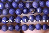 CTG788 15.5 inches 2mm faceted round tiny sapphire gemstone beads