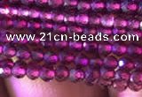 CTG804 15.5 inches 2mm faceted round tiny purple garnet beads