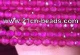 CTG807 15.5 inches 2mm faceted round tiny red corundum beads