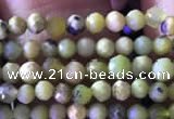 CTG825 15.5 inches 3mm faceted round tiny chrysotine beads