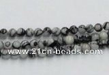 CTJ01 16 inches 4mm round black water jasper beads wholesale