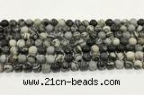 CTJ411 15.5 inches 6mm round black water jasper gemstone beads wholesale