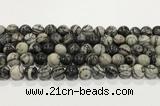 CTJ413 15.5 inches 10mm round black water jasper gemstone beads wholesale