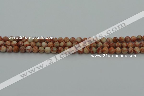 CTJ700 15.5 inches 4mm round red net jasper beads wholesale