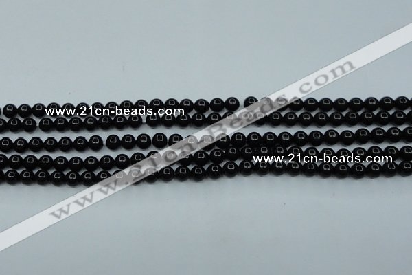 CTK01 15.5 inches 4mm round tektite gemstone beads wholesale