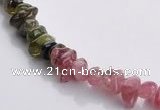 CTO03 15.5 inches 4*7mm freeform natural tourmaline chips beads