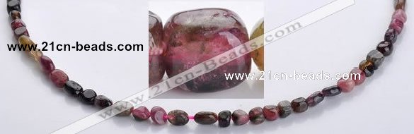 CTO06 15.5 inches 4*7mm freeform natural tourmaline beads