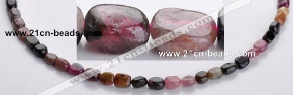 CTO07 5*8mm 15.5 inches freeform natural tourmaline beads