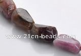 CTO08 15.5 inches 8*12mm freeform natural tourmaline beads