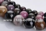 CTO10 16 inch round natural tourmaline gemstone beads wholesale