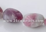 CTO11 15.5 inches 15*18mm freeform natural tourmaline beads