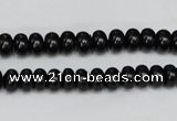 CTO120 15.5 inches 8*12mm rondelle black tourmaline beads