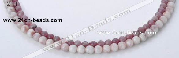 CTO14 15 inches 6mm & 6.5mm round natural tourmaline beads