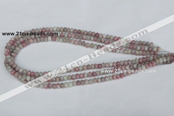 CTO200 15.5 inches 4*6mm rondelle pink tourmaline gemstone beads