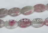 CTO203 15.5 inches 10*14mm oval pink tourmaline gemstone beads