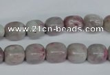 CTO220 15.5 inches 9*11mm nugget pink tourmaline gemstone beads